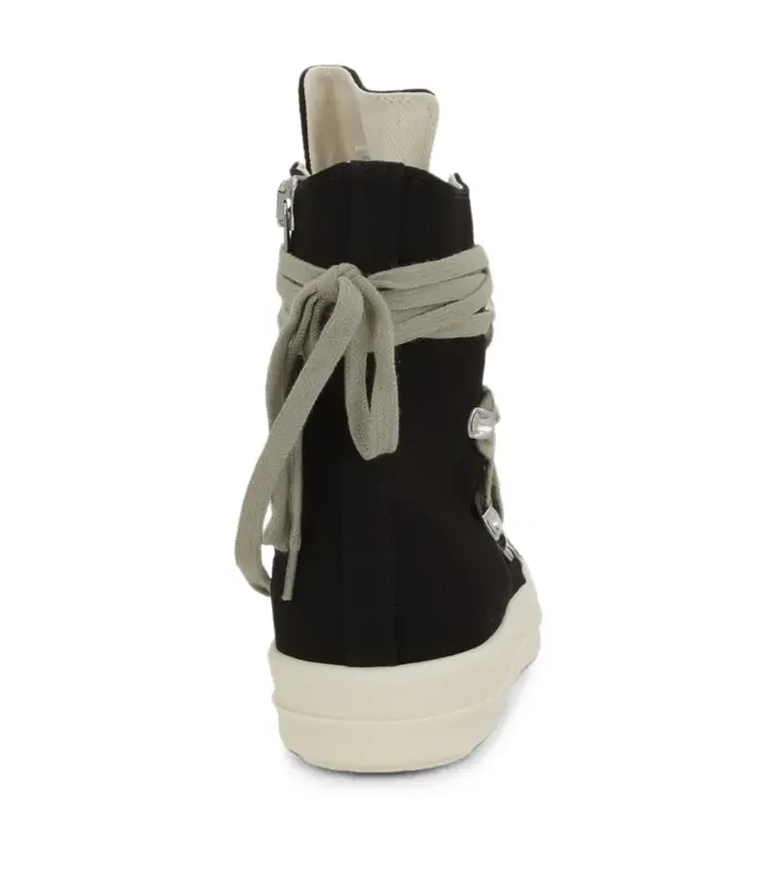 SCARPE IN DENIM MEGALACE SNEAKS BLACK/MILK/MILK