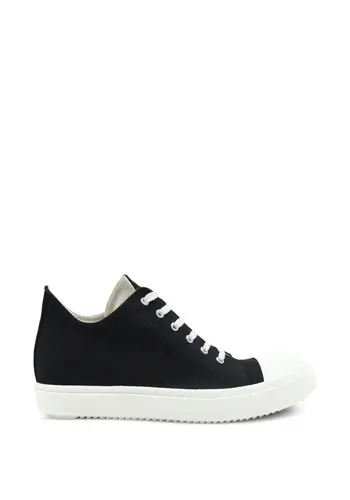 RICK OWENS DRKSHDW scarpe in denim low sneaks black/milk/milk RICK OWENS DRKSHDW scarpe in denim low sneaks black/milk/milk
