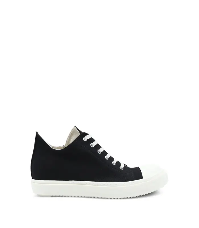 SCARPE IN DENIM LOW SNEAKS BLACK/MILK/MILK