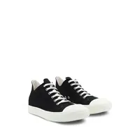 SCARPE IN DENIM LOW SNEAKS BLACK/MILK/MILK