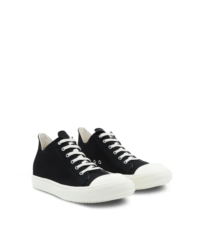 SCARPE IN DENIM LOW SNEAKS BLACK/MILK/MILK