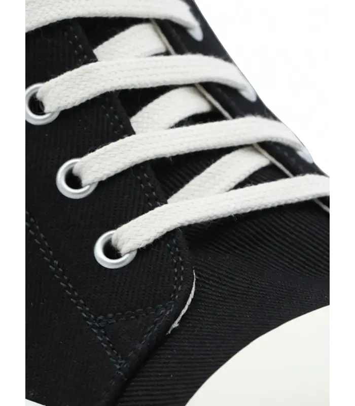 SCARPE IN DENIM LOW SNEAKS BLACK/MILK/MILK