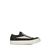 RICK OWENS DRKSHDW SCARPE IN DENIM VINTAGE SNEAKS BLACK/MILK/MILK