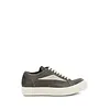 RICK OWENS SCARPE IN PELLE VINTAGE SNEAKS WASHED BLACK/MILK/MILK