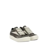 SCARPE IN PELLE VINTAGE SNEAKS WASHED BLACK/MILK/MILK