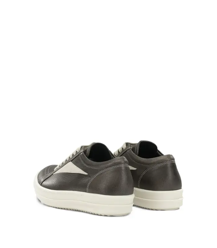 SCARPE IN PELLE VINTAGE SNEAKS WASHED BLACK/MILK/MILK