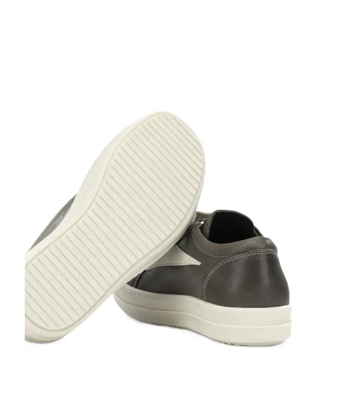 SCARPE IN PELLE VINTAGE SNEAKS WASHED BLACK/MILK/MILK