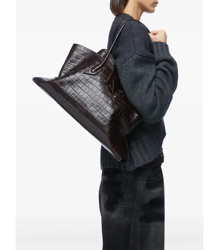 La Passeggiata Medium Top Handle COFFEE