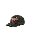 THE ATTICO Cap Canvas embroidered logo BLACK/RED