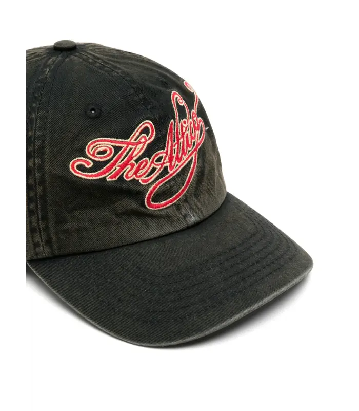 Cap Canvas embroidered logo BLACK/RED