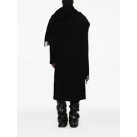 Long coat Wool cloth Black