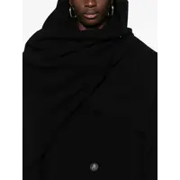 Long coat Wool cloth Black