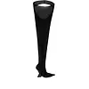 THE ATTICO Cheopissima thigh high 105 mm Nylon Black