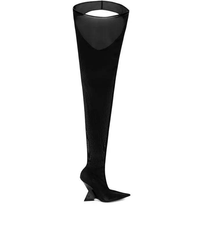 Cheopissima thigh high 105 mm Nylon Black