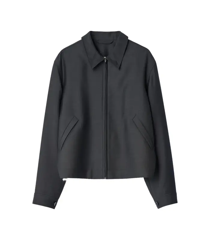 ZIPPED BLOUSON COAL