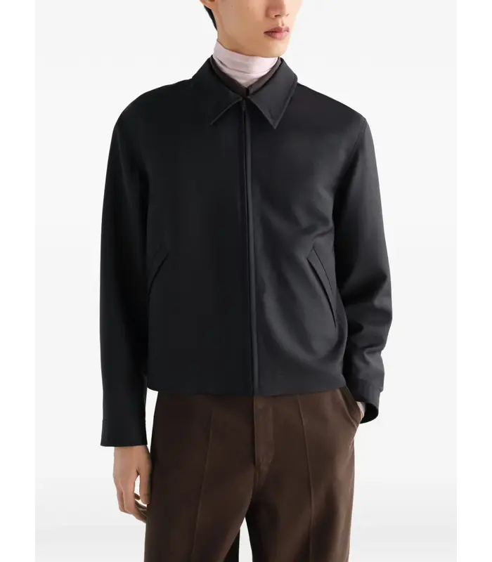 ZIPPED BLOUSON COAL