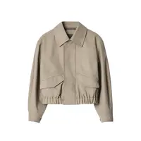 SHORT BLOUSON TAUPE