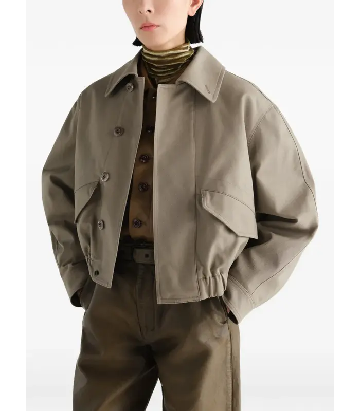 SHORT BLOUSON TAUPE