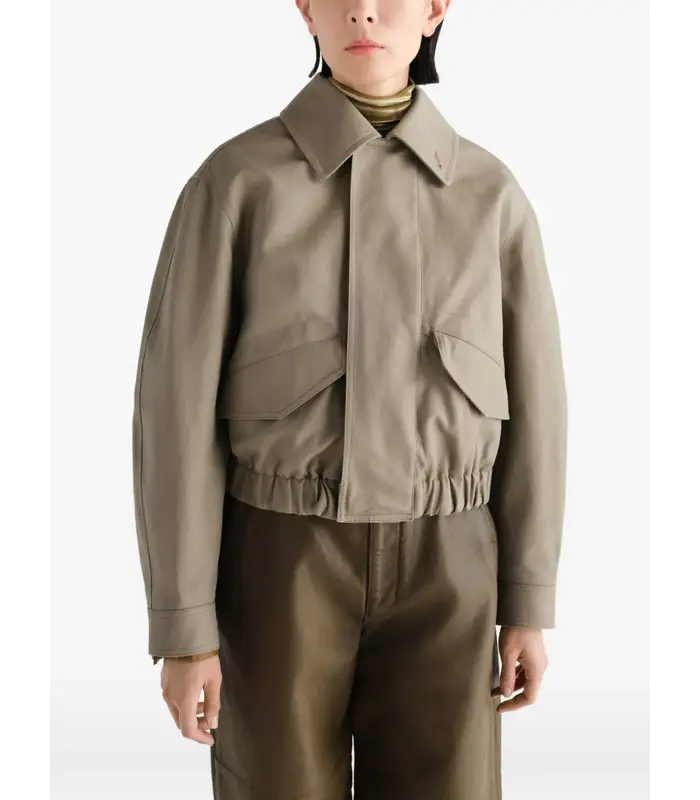 SHORT BLOUSON TAUPE