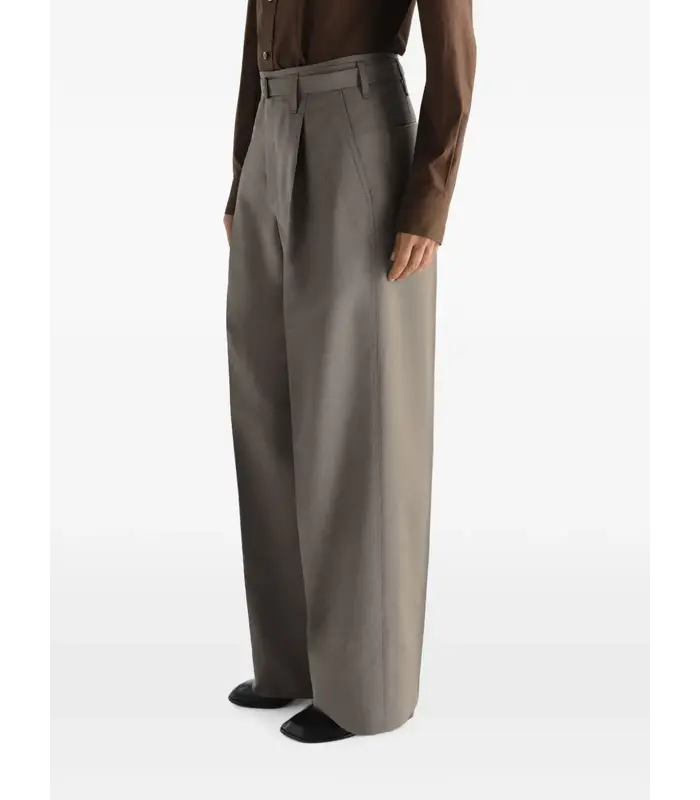 LARGE PLEATED PANTS TONIC GREY