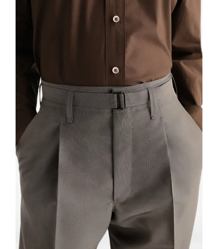 LARGE PLEATED PANTS TONIC GREY
