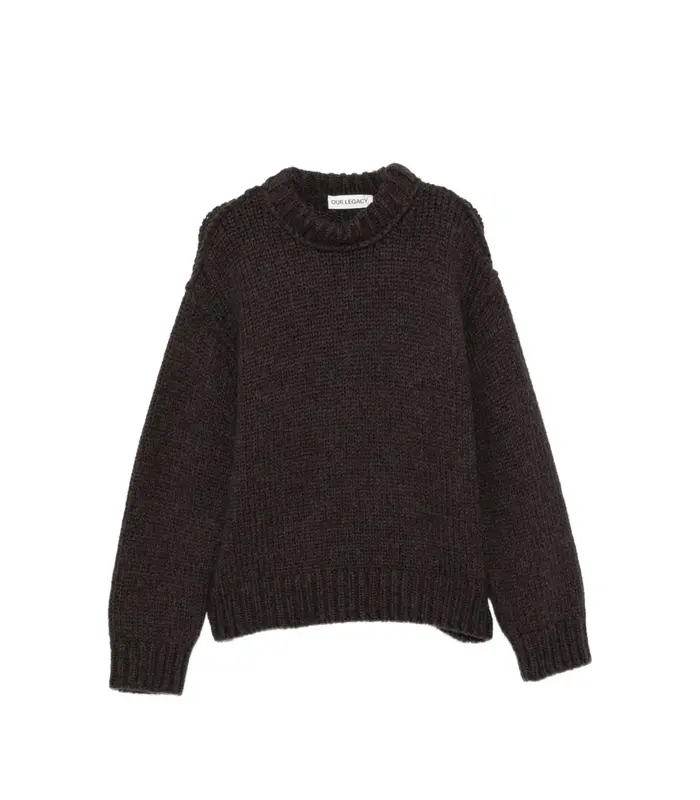 MOCK ROUNDNECK BROWN BEAR MEGA ALPACA WOOL