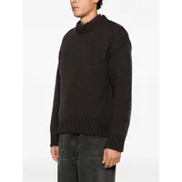 MOCK ROUNDNECK BROWN BEAR MEGA ALPACA WOOL