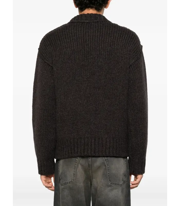 MOCK ROUNDNECK BROWN BEAR MEGA ALPACA WOOL
