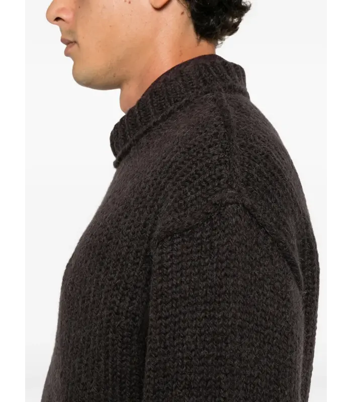 MOCK ROUNDNECK BROWN BEAR MEGA ALPACA WOOL
