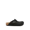 BIRKENSTOCK BOSTON NOVA BASECAMP WAXY LEATHER UNISEX BLACK