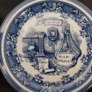 Geboortebord Delfts Blauw. Volledig handgeschreven. Uniek cadeau