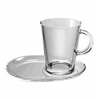 Thee kop en schotel groot Pasabahce Tribeca 40cl set 2 518646