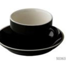 Kop en schotel cappuccino blauw Palmer Colors 18cl set 6 stuks