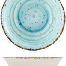 Schaal porselein blauw 23cm Gural Ent 616984