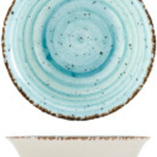 Schaal porselein blauw 23cm Gural Ent 616984