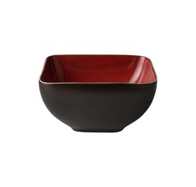 Palmer Lava Schaal 14 x 14 cm 60 cl Bruin Rood Stoneware 527270