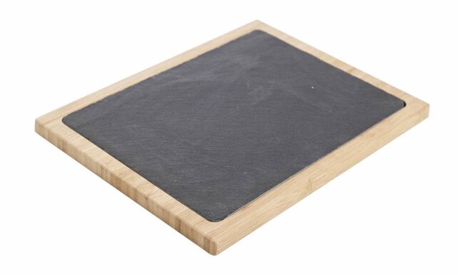 Bamboe - leisteen plank 25x32cm Cosy & Trendy 4722413 Bamboe - leisteen plank 25x32cm Cosy & Trendy 4722413