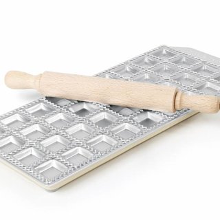 Raviolivorm vierkant Aluminium Hendi 975534