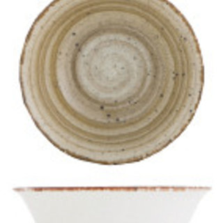 Schaal porselein terra 23cm Gural Ent 617346
