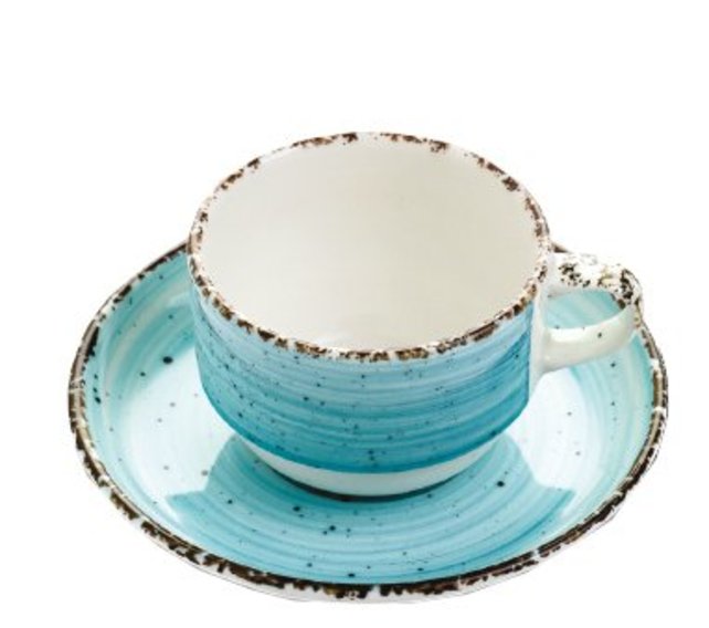 Kop en schotel blauw Gural Ent 170ml 617348 Kop en schotel blauw Gural Ent 170ml 617348