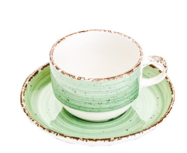 Kop en schotel groen Gural Ent 170ml 617349 Kop en schotel groen Gural Ent 170ml 617349