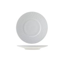 Bord wit 16cm reliëf Waves Spal Porselanas 9222016