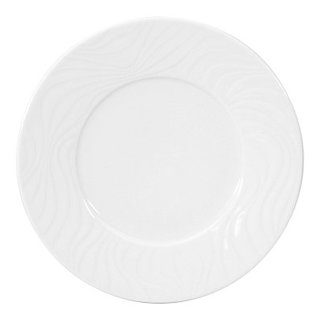 Bord wit 22cm reliëf Waves Spal Porselanas 9222174