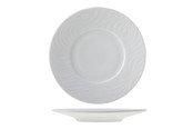 Bord wit 33cm reliÃ«f Waves Spal Porselanas 9222033