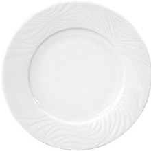 Bord wit 33cm reliëf Waves Spal Porselanas 9222033