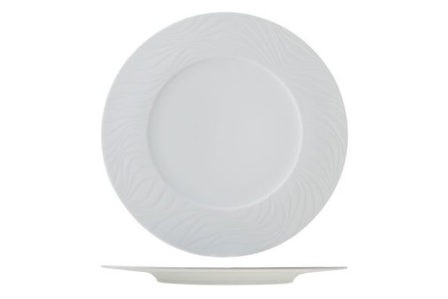Bord diep wit 23cm reliëf Waves Spal Porselanas 9222175 Bord diep wit 23cm reliëf Waves Spal Porselanas 9222175