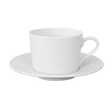 Koffie kop en schotel 24cl reliÃ«f Waves Spal Porselanas 9222177