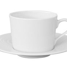 Koffie kop en schotel 24cl reliëf Waves Spal Porselanas 9222177