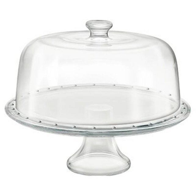 Taartschotel 31cm op voet met stolp Borgonova Palladio 512989 Taartschotel 31cm op voet met stolp Borgonova Palladio 512989