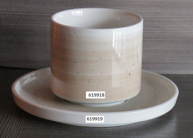 Schaal opstaande rand Spring beige/blauw 16cm 619916 Schaal opstaande rand Spring beige/blauw 16cm 619916